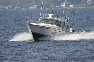 With a wide open fishing platform you will have ample room to fight your King salmon.
